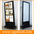 free standing poster advertising double side floor standing sign